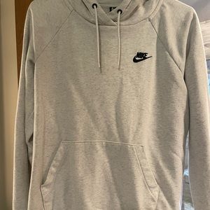 Nike sportswear club fleece hoodie birch/heathered